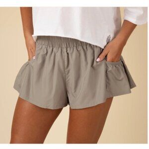 FP Movement Get Your Flirt On Size XS Sage Stone Shorts Pockets NWT Free People